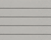 Close-up of gray horizontal siding panels